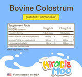 Miracle Moo Grass Fed Bovine Colostrum Supplement 3.81Oz.