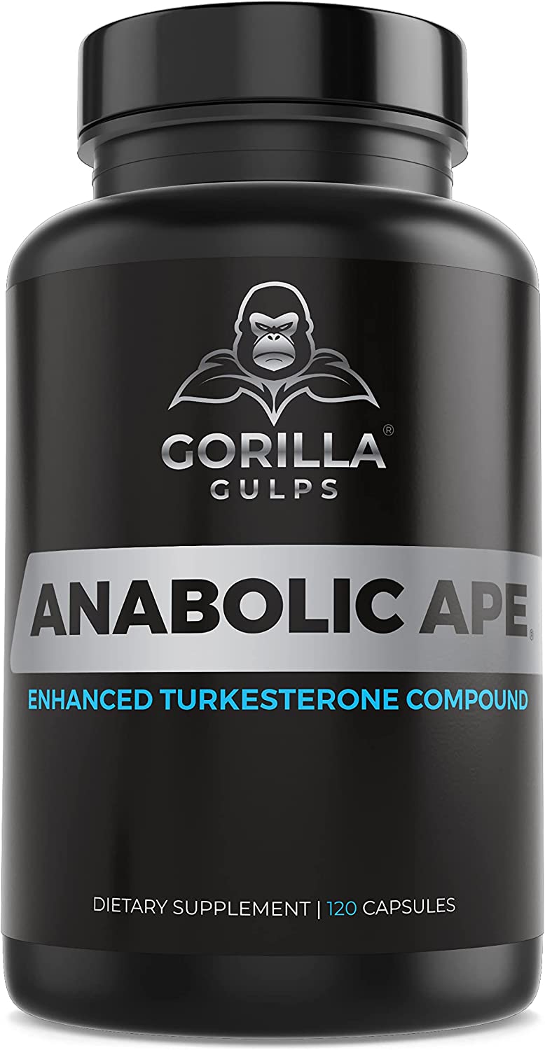 Gorilla Gulps Anabolic Ape Enhanced Turkesterone Compound 120 Capsulas