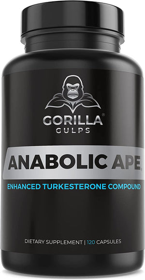 Gorilla Gulps Anabolic Ape Enhanced Turkesterone Compound 120 Capsulas