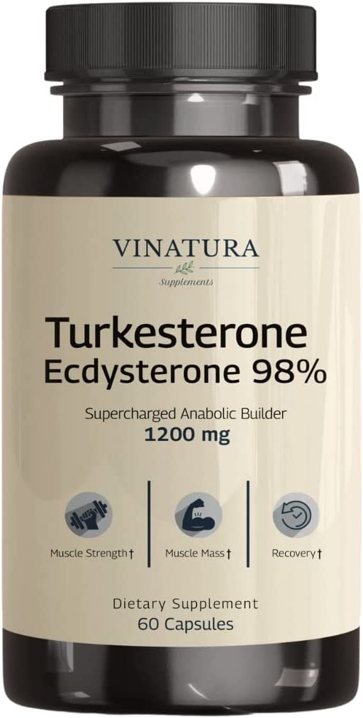 Vinatura Turkesterone Ecdysterone 98% 1200Mg. 60 Capsulas