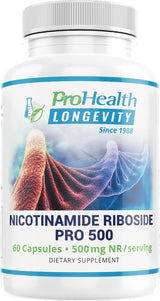ProHealth Longevity Nicotinamide Riboside Pro 500 500Mg. 60 Capsulas