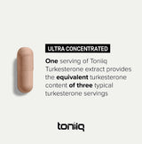 Toniiq 30,000Mg. 50x Concentrated Ultra High Strength Turkesterone 120 Capsulas