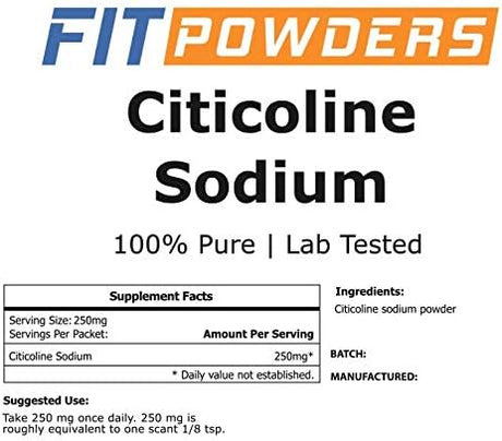 FitPowders Citicoline Powder 100Gr.