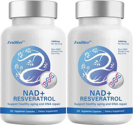 Zenlifer NAD+ 1000Mg. Resveratrol Boosting Supplement