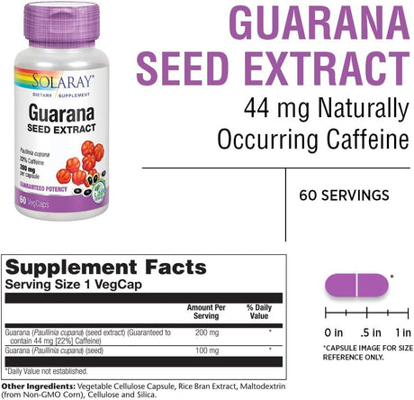LARAY Guarana Seed Extract 300Mg. 60 Capsulas