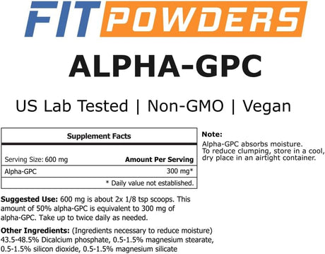 FitPowders Alpha-GPC Powder 250Gr.