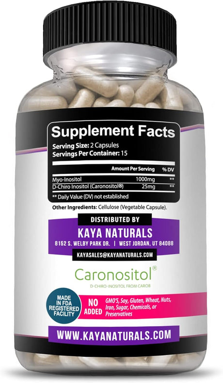 Kaya Naturals Myo & D-Chiro Inositol 30 Capsulas