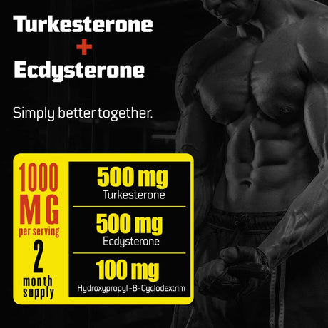 Thor Turkesterone 95% Ecdysterone Supplement 1000Mg. 120 Capsulas