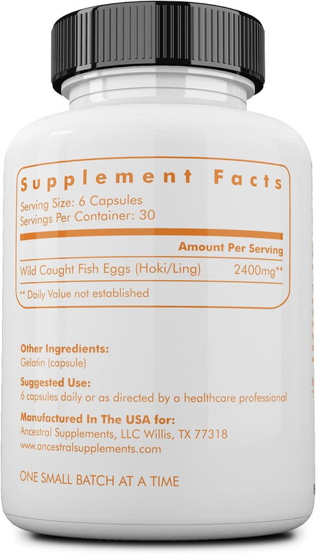 Ancestral Supplements Wild Caught Omega 3 Fish Oil 180 Capsulas