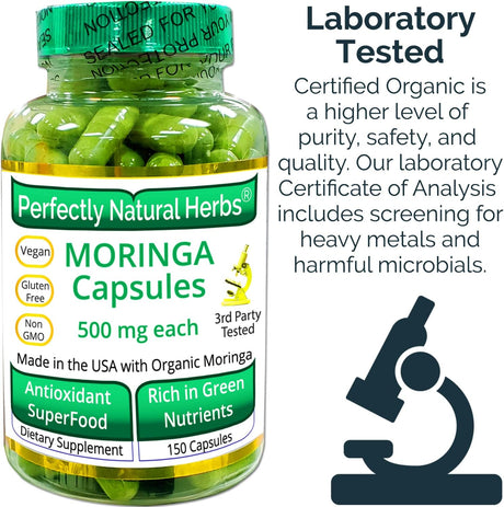 Perfectly Natural Herbs Moringa 150 Capsulas