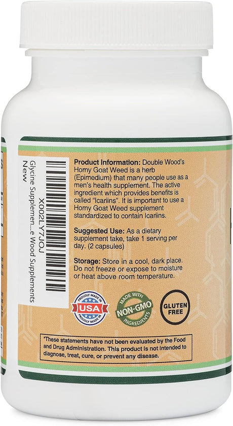 Double Wood Supplements Horny Goat Weed 90 Capsulas