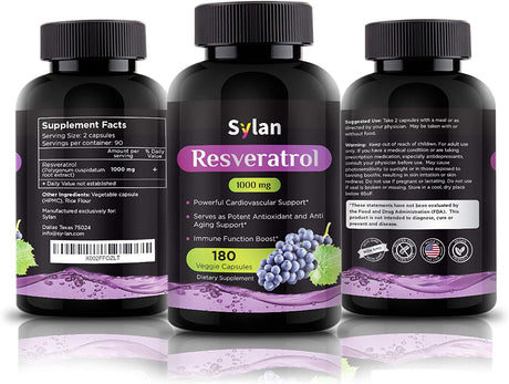 SYLAN Trans Resveratrol 1000Mg. 180 Capsulas