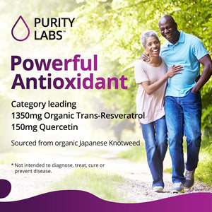 Purity Labs Pure Organic Trans-Resveratrol 90 Capsulas