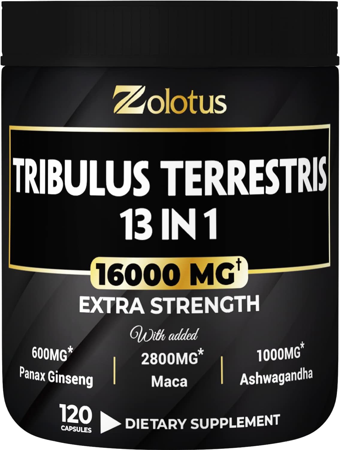 Zolotus Tribulus Terrestris 13 In 1 16000Mg. 120 Capsulas