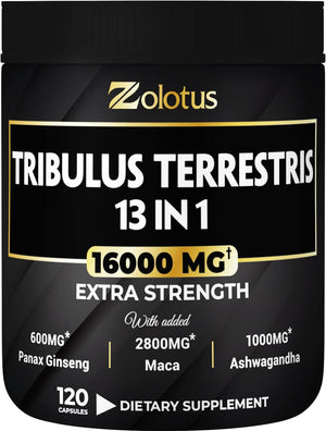 Zolotus Tribulus Terrestris 13 In 1 16000Mg. 120 Capsulas