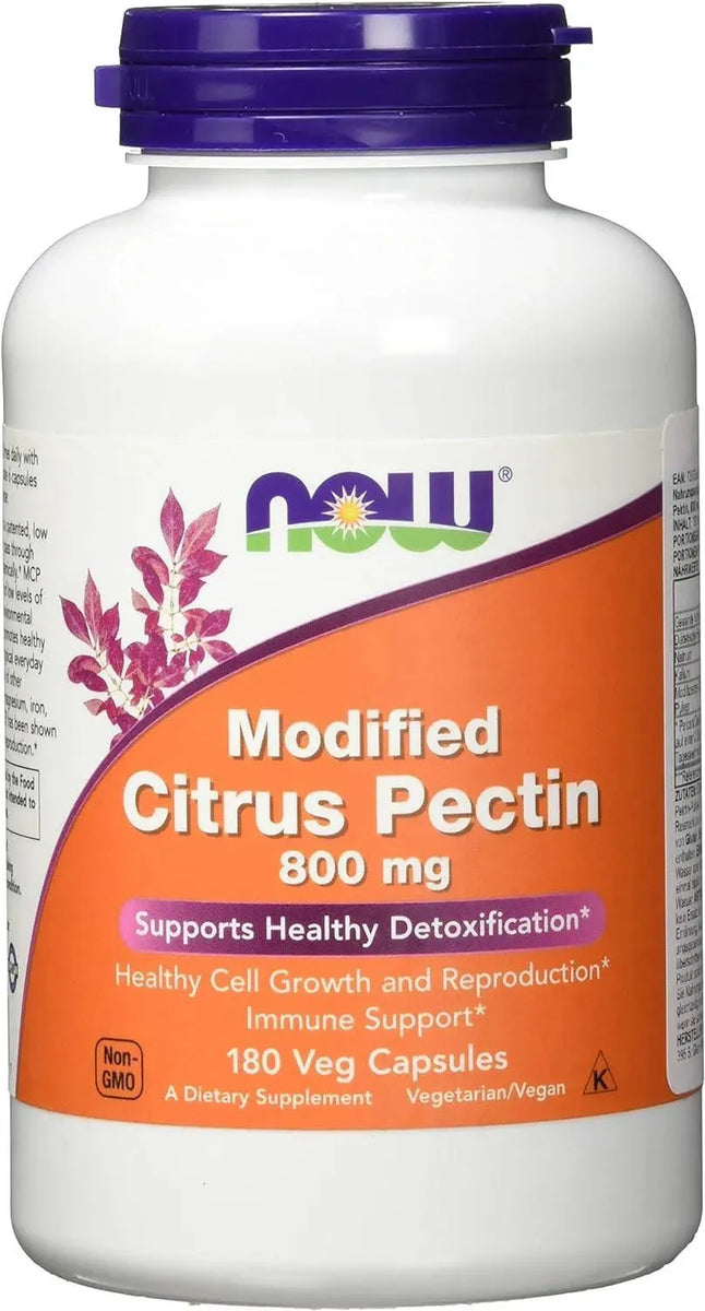 Now Supplements Modified Citrus Pectin 800Mg. 180 Capsulas The Red