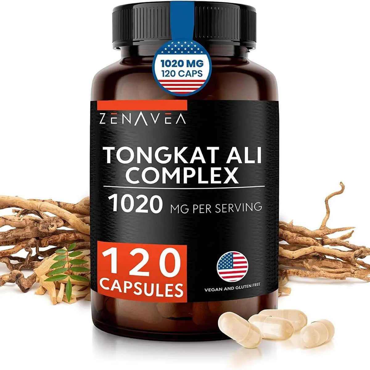 Zenavea Tongkat Ali 1000Mg. 120 Capsulas The Red Vitamin MX