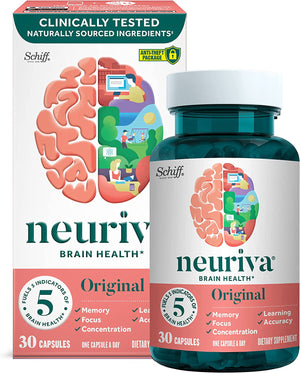 Neuriva Brain Health Original Brain Supplement For Memory 30 Capsulas