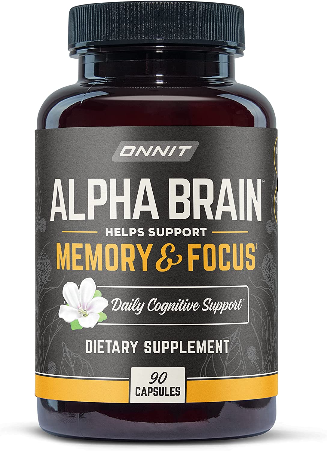 Onnit Alpha Brain Premium Nootropic Brain Supplement 90 Capsulas