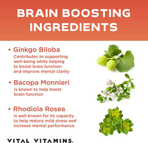 Vital Vitamins Brain Booster 30 Capsulas