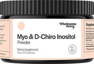 Wholesome Story Myo-Inositol & D-Chiro Inositol Powder 2.17Oz.
