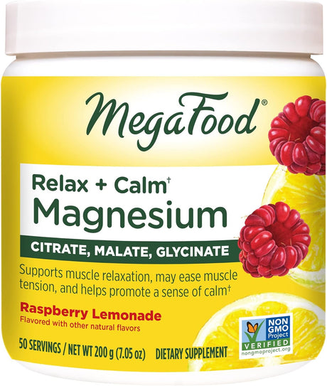 MegaFood Relax + Calm Magnesium Powder 7.05Oz.