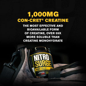 Jacked Factory NITROSURGE Build Pre Workout with Creatine for Muscle Building 30 Servicios