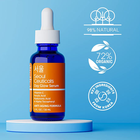 SeoulCeuticals Korean Skin Care Korean Beauty - 20% Vitamin C Hyaluronic Acid Serum + CE Ferulic Acid 30Ml.