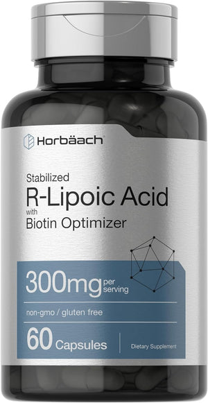 Horbaach Stabilized R-Lipoic Acid 300Mg. 60 Capsulas