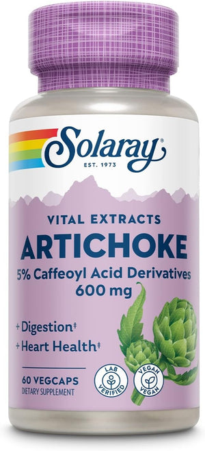 Solaray Artichoke Leaf Extract 600Mg. 60 Capsulas 2 Pack