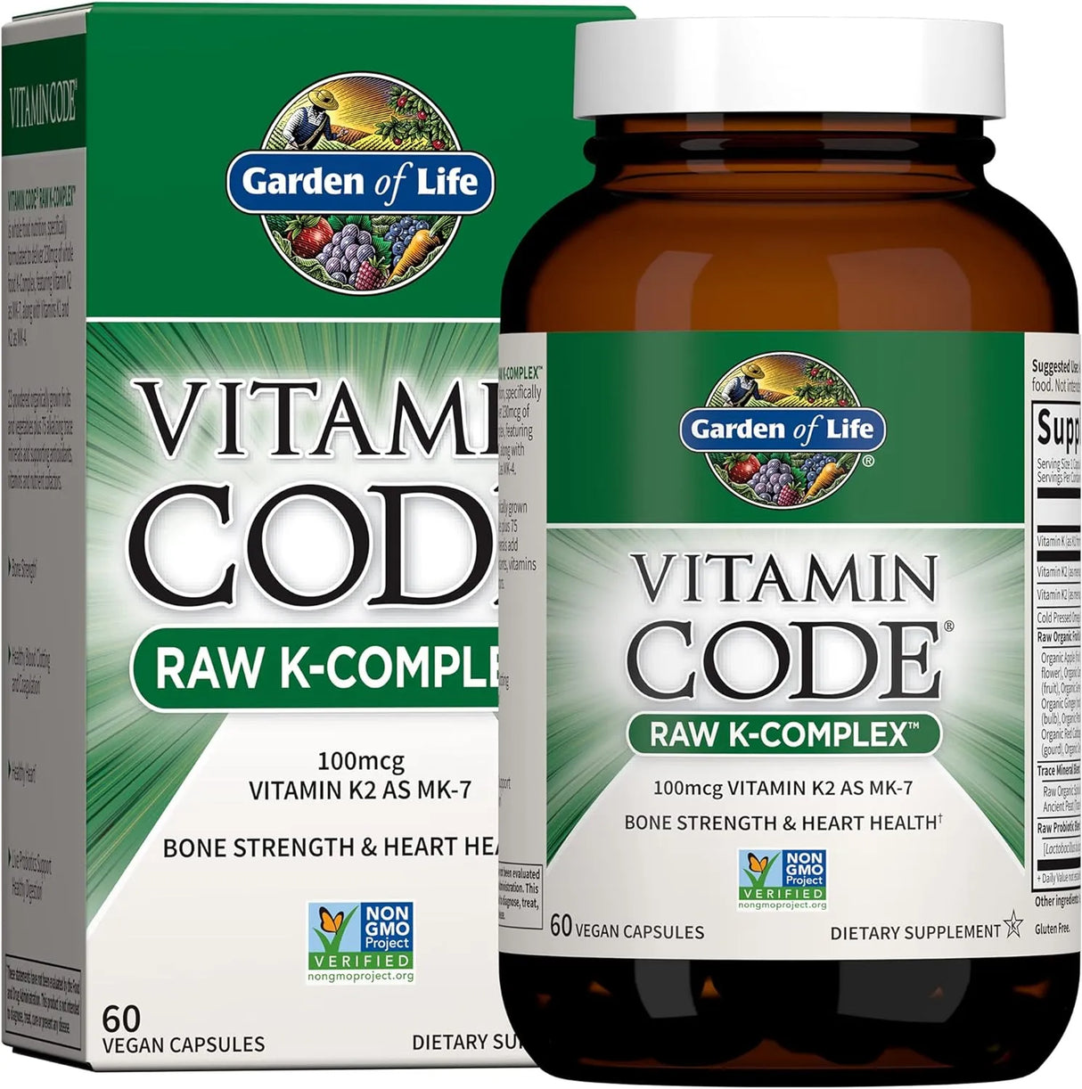 GARDEN OF LIFE - Garden of Life Vitamin K2 and K1 60 Capsulas - The Red Vitamin MX - Suplementos Alimenticios - {{ shop.shopifyCountryName }}