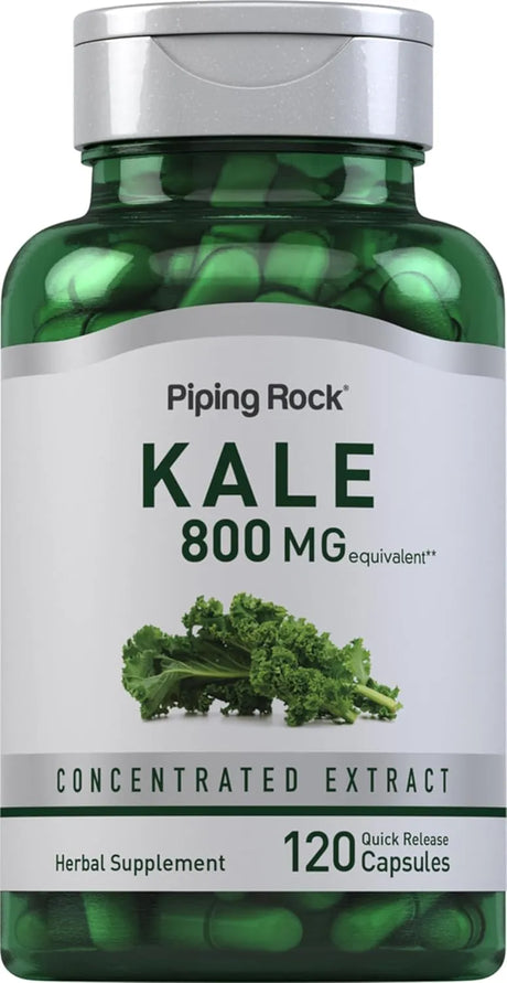 PIPING ROCK - Piping Rock Kale Extract 800Mg. 120 Capsulas - The Red Vitamin MX - Suplementos Alimenticios - {{ shop.shopifyCountryName }}