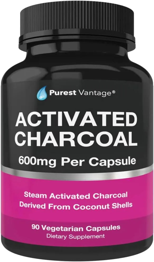 PUREST VANTAGE - Purest Vantage Pure Organic Activated Charcoal 600Mg. 90 Capsulas - The Red Vitamin MX - Suplementos Alimenticios - {{ shop.shopifyCountryName }}