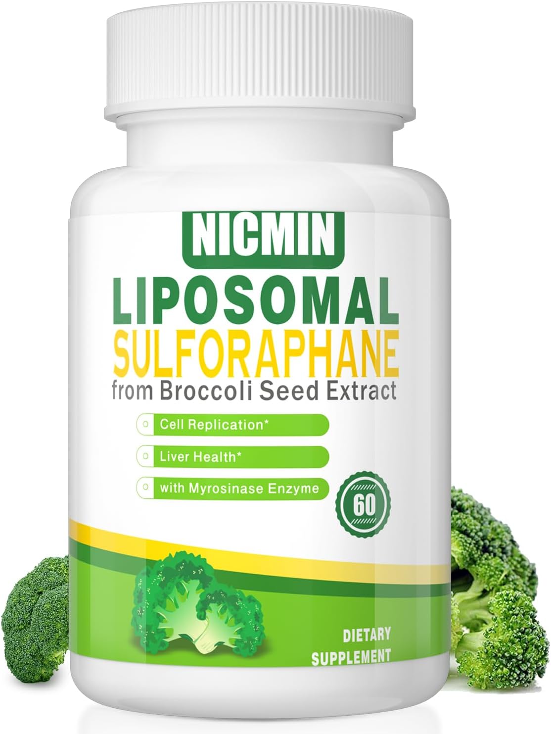 NICMIN Liposomal Sulforaphane 550Mg. 60 Capsulas