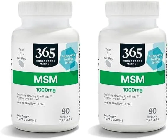 365 - 365 by Whole Foods Market MSM 1000Mg. 90 Tabletas 2 Pack - The Red Vitamin MX - Suplementos Alimenticios - {{ shop.shopifyCountryName }}