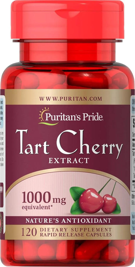 PURITAN'S PRIDE - Puritan's Pride Tart Cherry Extract 1000Mg. 120 Capsulas - The Red Vitamin MX - Suplementos Alimenticios - {{ shop.shopifyCountryName }}