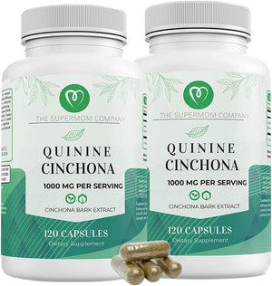 The Supermom Company Quinine Cinchona Bark Extract 1000Mg. 120 Capsulas 2 Pack