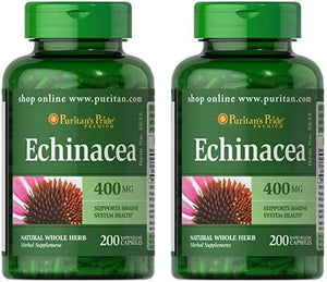 PURITAN'S PRIDE - Puritan's Pride Echinacea 400Mg. 200 Capsulas 2 Pack - The Red Vitamin MX - Suplementos Alimenticios - {{ shop.shopifyCountryName }}