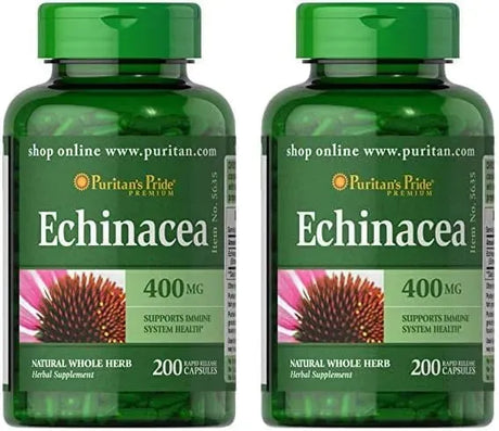 PURITAN'S PRIDE - Puritan's Pride Echinacea 400Mg. 200 Capsulas 2 Pack - The Red Vitamin MX - Suplementos Alimenticios - {{ shop.shopifyCountryName }}