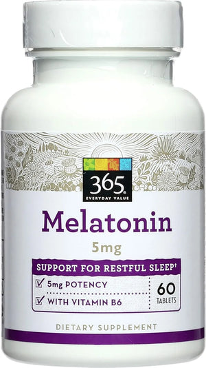 365 - 365 by Whole Foods Market Melatonin 5Mg. 60 Tabletas - The Red Vitamin MX - Suplementos Alimenticios - {{ shop.shopifyCountryName }}