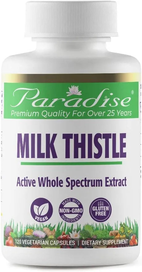 PARADISE HERBS - Paradise Herbs Milk Thistle 120 Capsulas - The Red Vitamin MX - Suplementos Alimenticios - {{ shop.shopifyCountryName }}