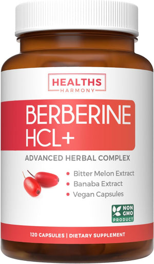 Healths Harmony Berberine HCL 500Mg. 120 Capsulas