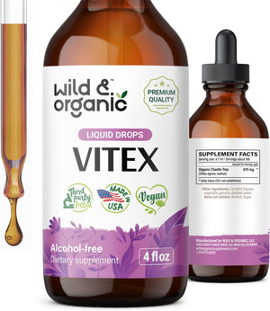 Wild & Organic Baya Casto Organic Chasteberry Tincture 4 Fl.Oz.