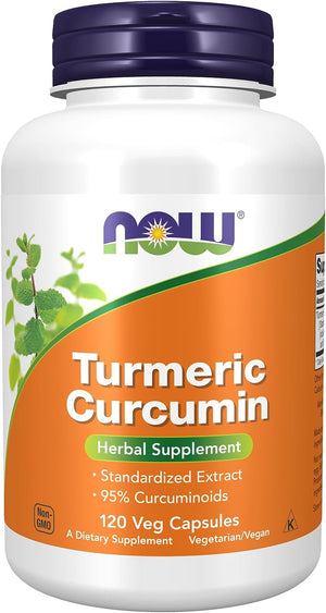 NOW Supplements Turmeric Curcumin 120 Capsulas