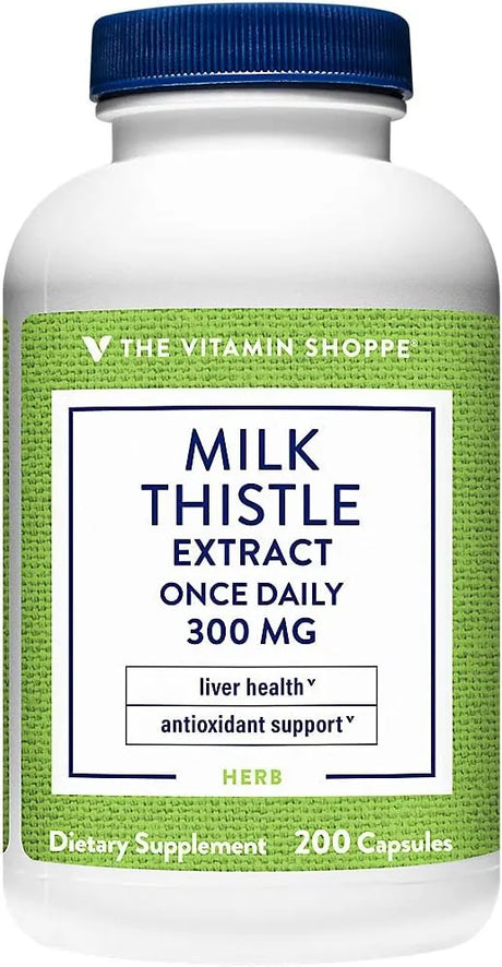 THE VITAMIN SHOPPE - The Vitamin Shoppe Milk Thistle Extract 300Mg. 200 Capsulas - The Red Vitamin MX - Suplementos Alimenticios - {{ shop.shopifyCountryName }}