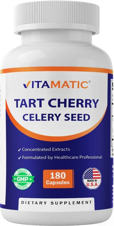 VITAMATIC - Vitamatic Tart Cherry with Celery Seed 180 Capsulas - The Red Vitamin MX - Suplementos Alimenticios - {{ shop.shopifyCountryName }}