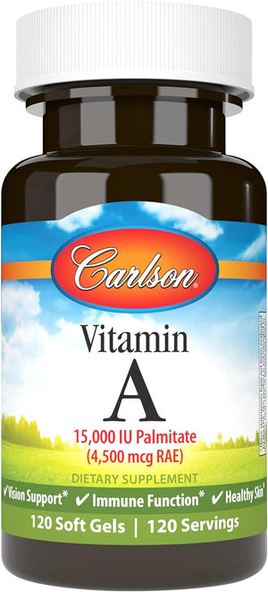 Carlson Vitamin A 15000 IU 120 Capsulas Blandas
