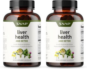 Snap Supplements Liver Health Support 60 Capsulas 2 Pack