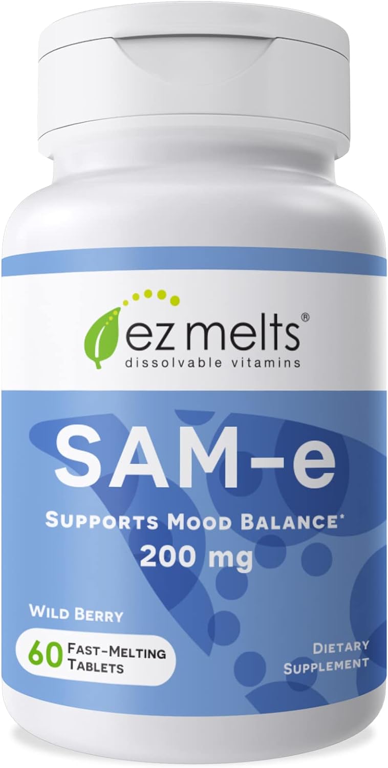 EZ Melts Dissolvable SAM-e 200Mg. 60 Tabletas Disolubles