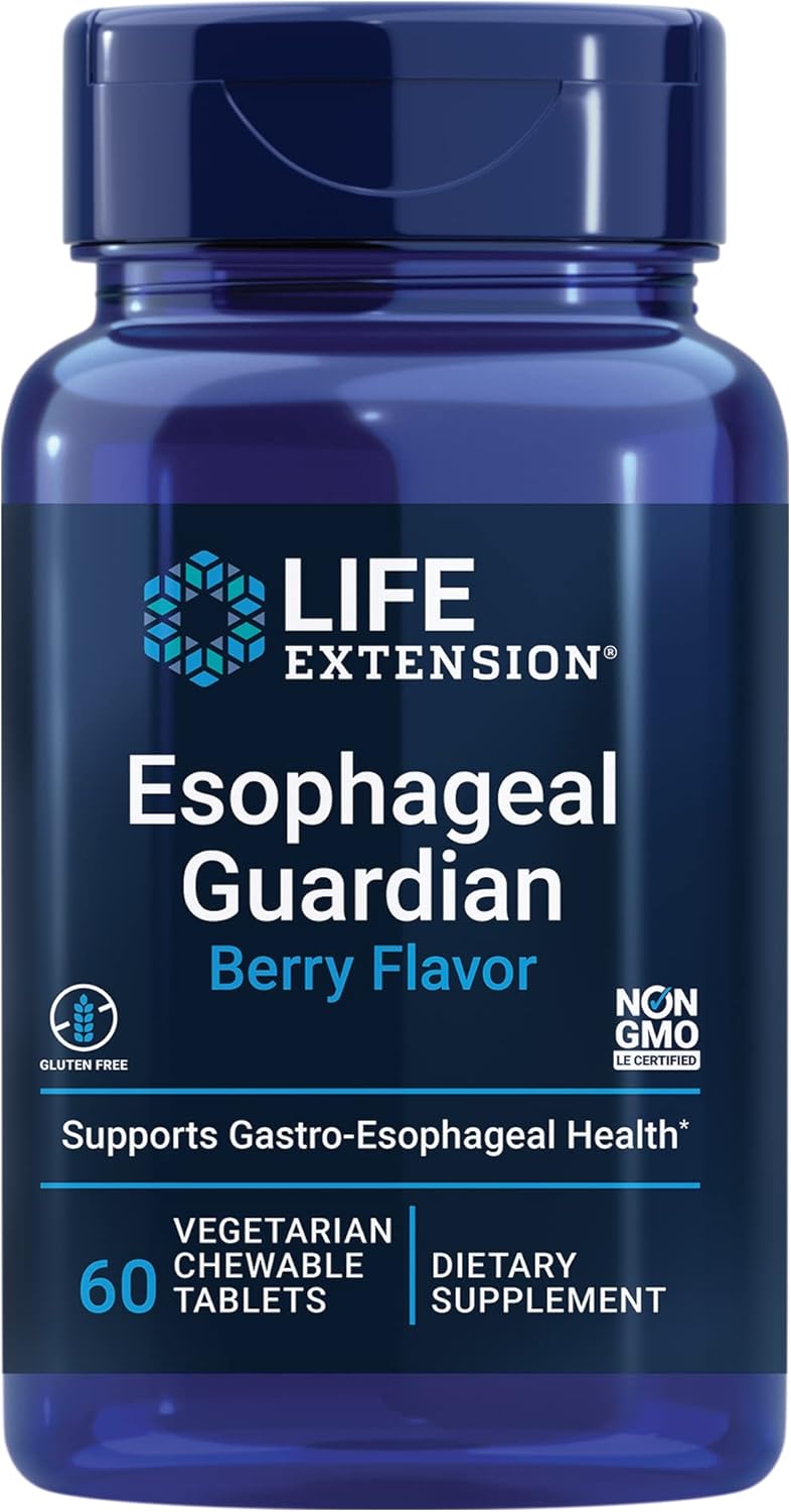Life Extension Esophageal Guardian 60 Tabletas Masticables